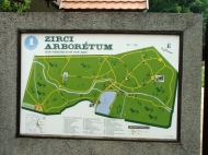 Arborétum térkép